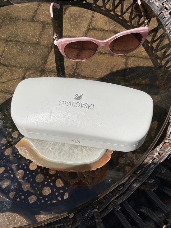 Swarovski Rose Pink Cat-Eye Sunglasses with Brown Gradient Lenses main image 7